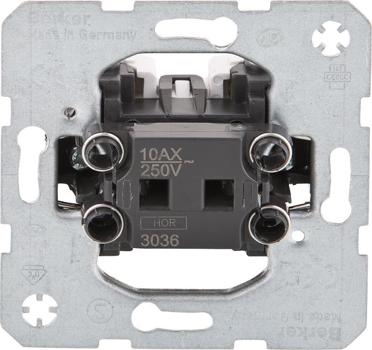 Berker 3036 flush-mounted changeover switch, 250V, 1 piece