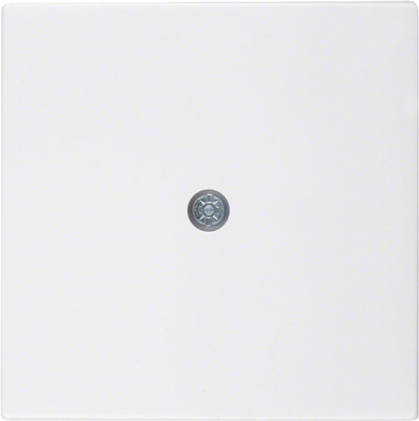 Berker 10198989 central plate for cable outlet, polar white, glossy, 1 piece