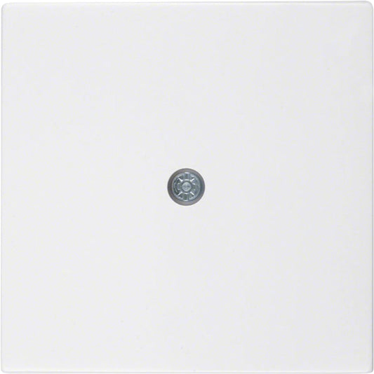 Berker 10198989 central plate for cable outlet, polar white, glossy, 1 piece