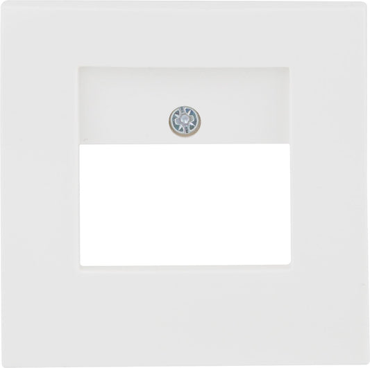 Berker 10338919 central plate for TAE cutout, polar white, glossy, 1 piece