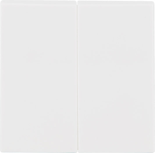 Berker rocker switch 16238989, double polar white, glossy, 1 piece