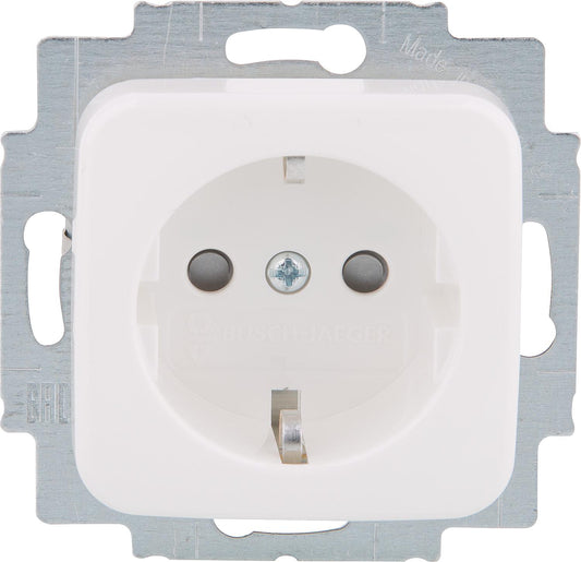 Flush-mounted Schuko socket Busch-Jäger SI with child safety lock, 20 EUKS-214, 1 piece