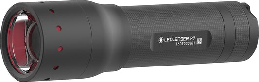 LED flashlight P7, length 130mm, black *KB*