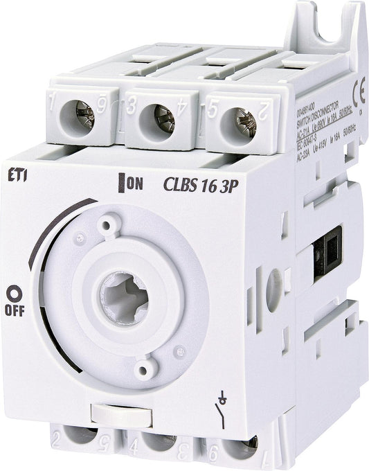 Load break switch ETI, CLBS 16A 3P, without switching lever