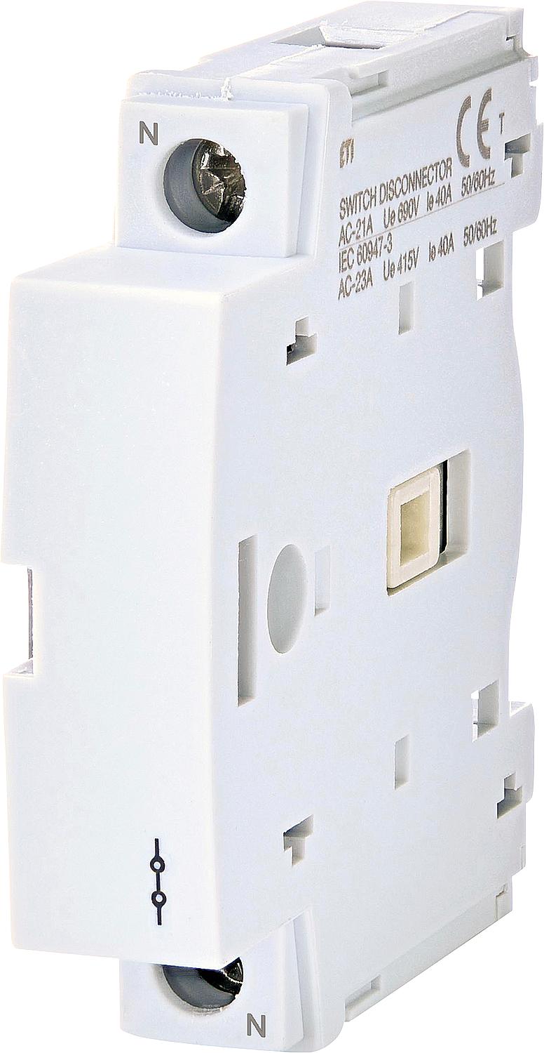 Additional N-pole ETI CLBS-N/40, non-switched version