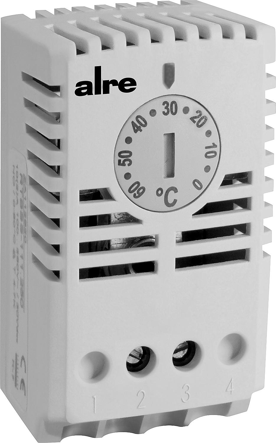 Schaltschrankthermostat Alre mechanisch für DIN-Schiene, Öffner RTBSS-110.250/04