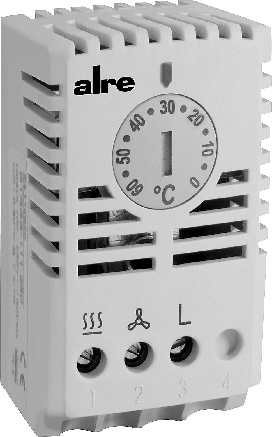 Schaltschrankthermostat Alre mechanisch für DIN-Schiene, Öffner RTBSS-110.250/04