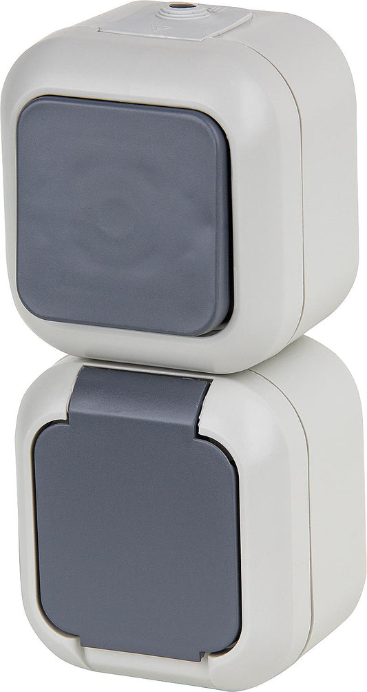 Atlantic AP combination changeover switch/socket