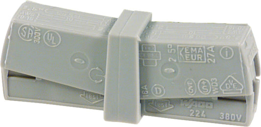 Bornier de service WAGO, gris, 0,5 - 2,5 mm², sachet de 50 pièces