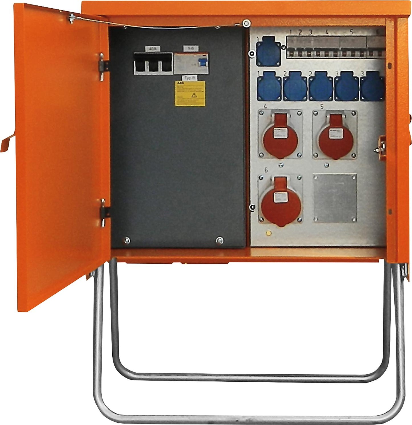 Distribution cabinet V 40.1/21-6 28 kVA, 40A, RCD type B CEE 2x16A, 1x32A, 6xSchuko