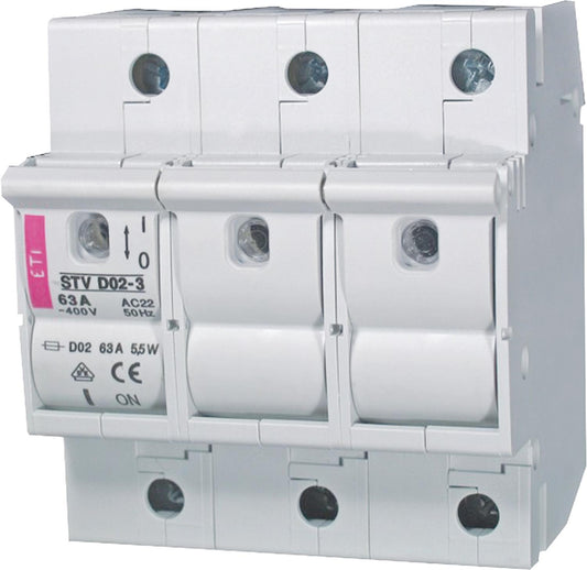 Neozed fuse switch disconnector STV D02 up to 63A, 3-pole