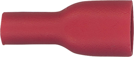 Fully insulated flat blade connector up to 1.5 mm², 4.8 x 0.5 mm, red, pack of 100