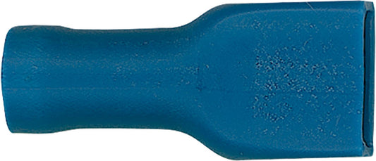 Fully insulated flat blade connector 2.5 mm², 4.8 x 0.5 mm, blue, pack of 100
