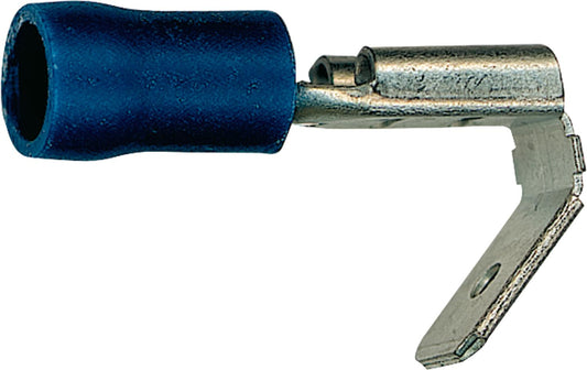 Flat blade connector with branch, semi-insulated, 2.5 mm², 6.3 x 0.8 mm, blue, pack of 100.