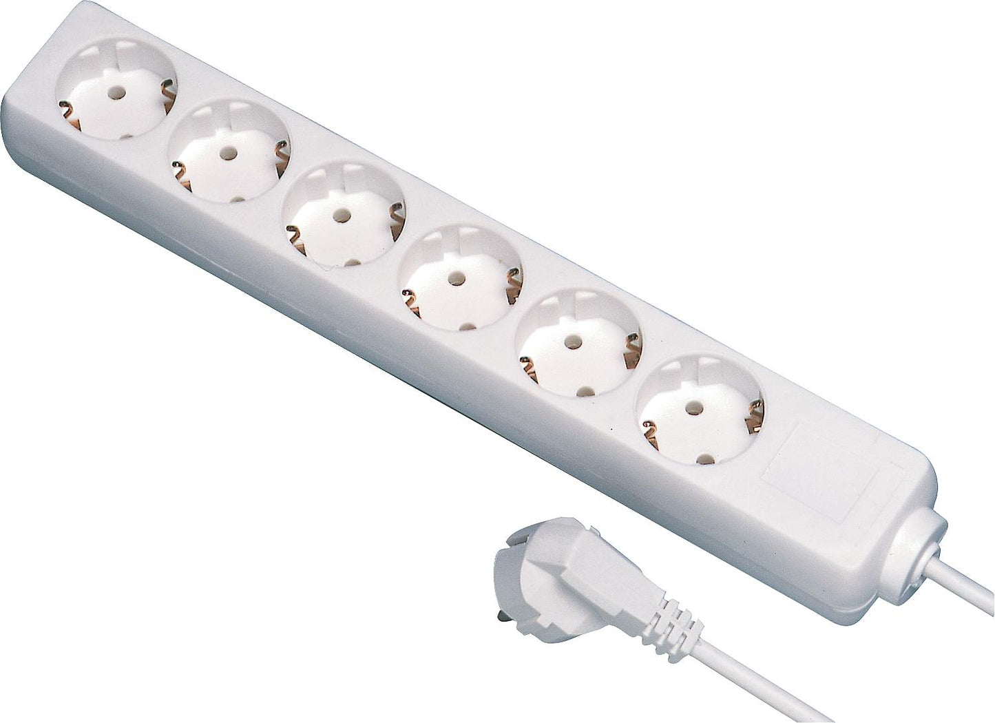 6-way power strip, 1.4m cable, color: black