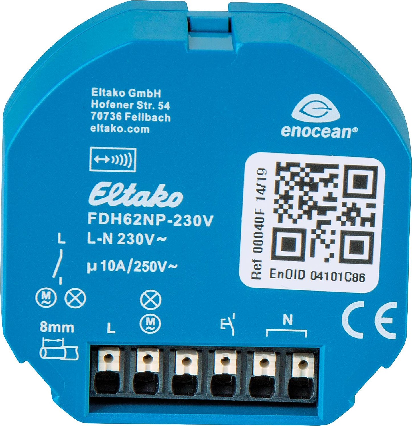 Cooker hood control unit, wireless actuator with wireless sensor Eltako FDH62NP
