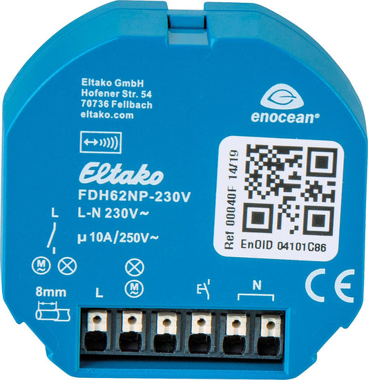 Cooker hood control unit, wireless actuator with wireless sensor Eltako FDH62NP
