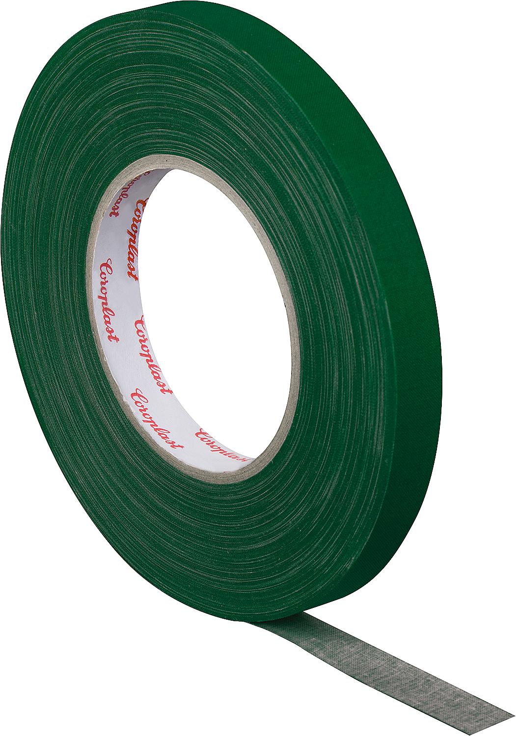 Black fabric adhesive tape, 15mm wide, 50m long.