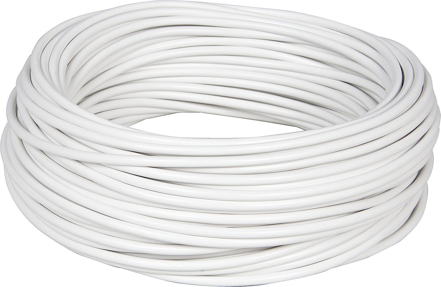 Plastic-insulated cable H03VV-F 3 G x 0.75 sq mm, white, roll of 50 m