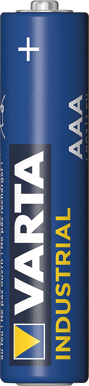 Piles industrielles VARTA MICRO AAA LR03 alcalines, paquet de 10