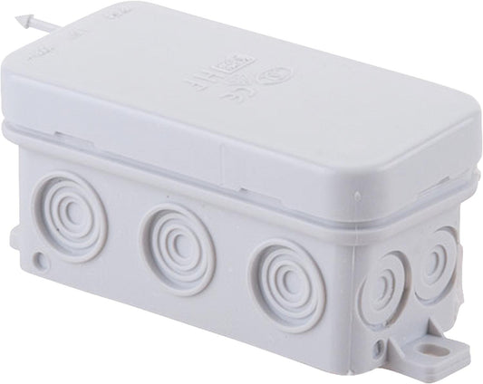 Damp-proof junction box, thermoplastic, flame-retardant, 85x45x40mm, IP54