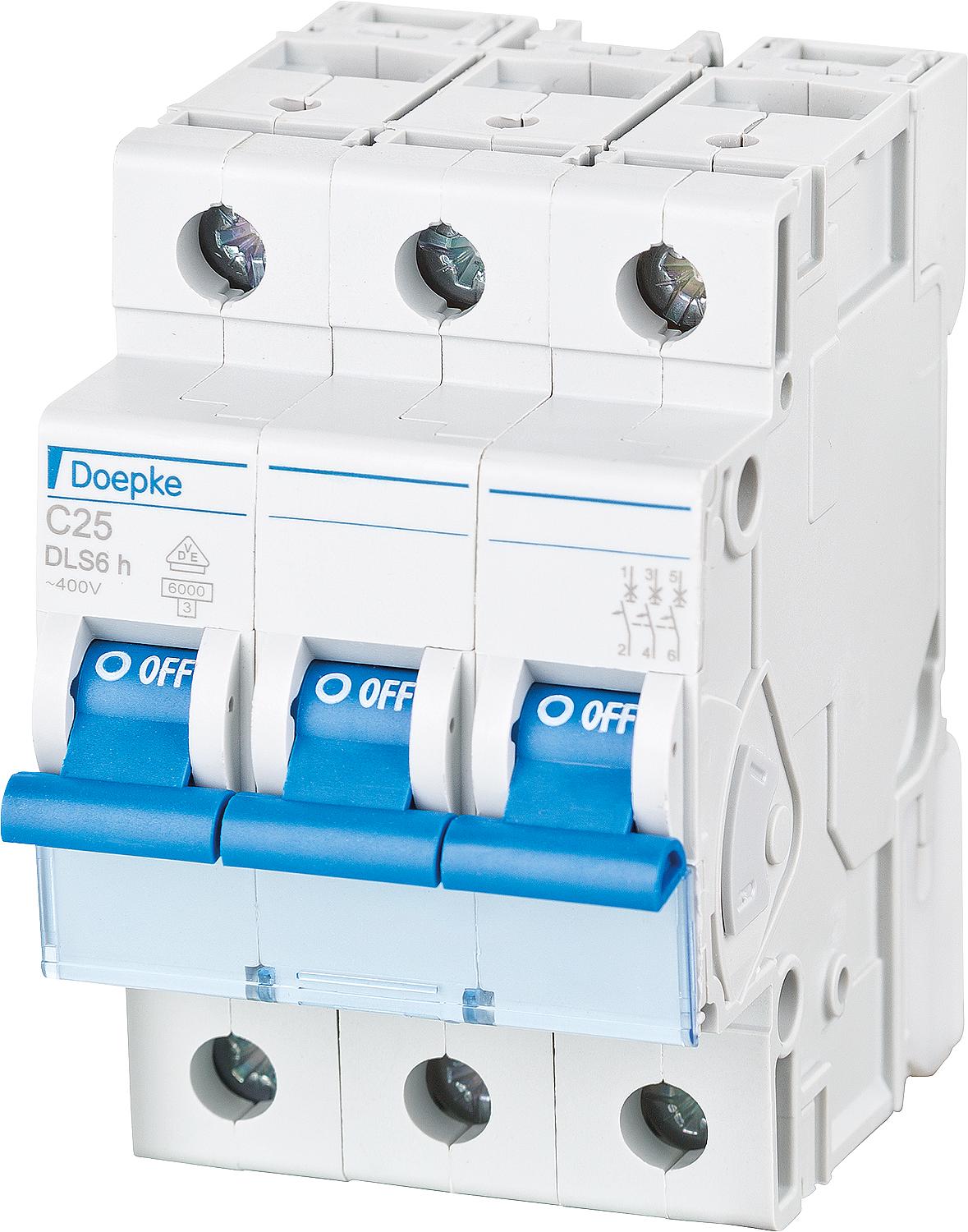 Doepke DLS 6H C25-3 6KA 3-pole miniature circuit breaker