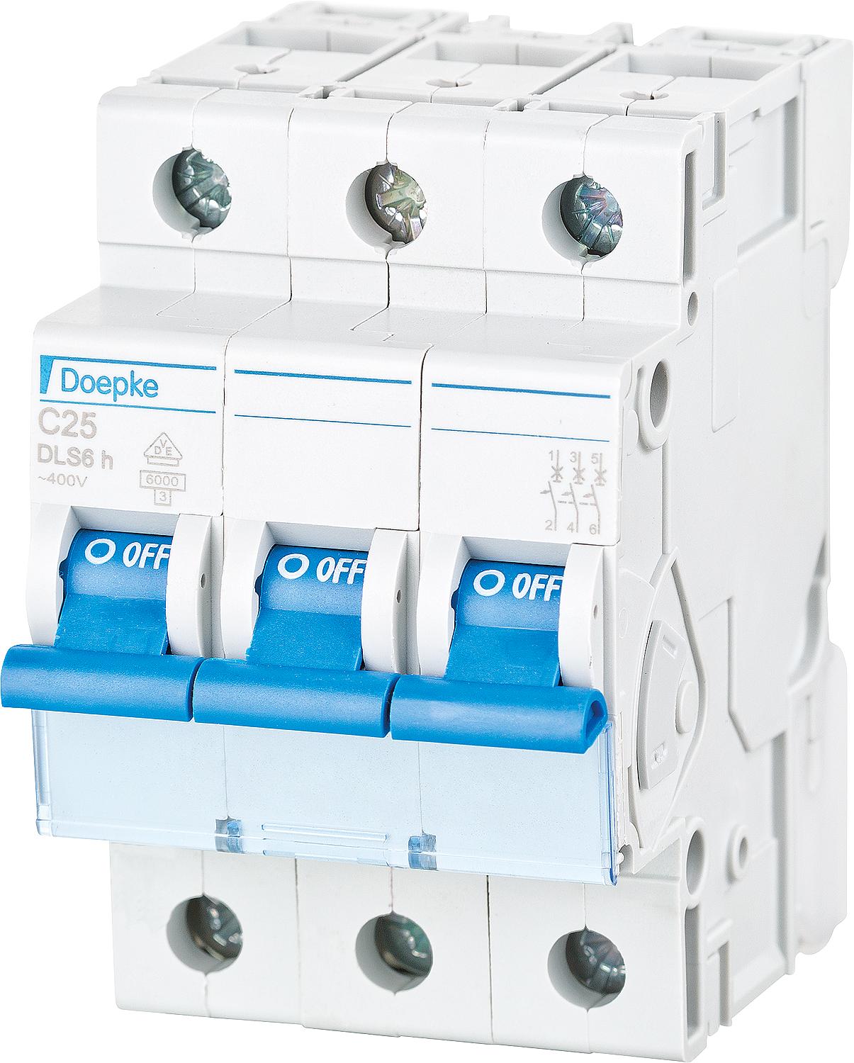 Doepke DLS 6H C25-3 6KA 3-pole miniature circuit breaker