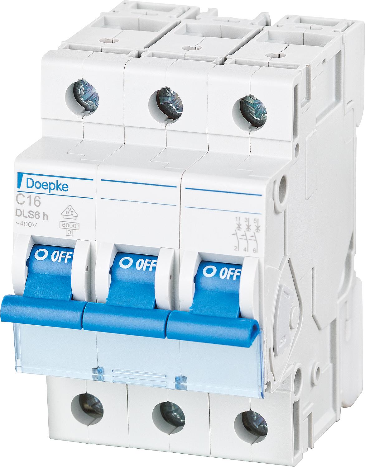 Doepke DLS 6H C25-3 6KA 3-pole miniature circuit breaker