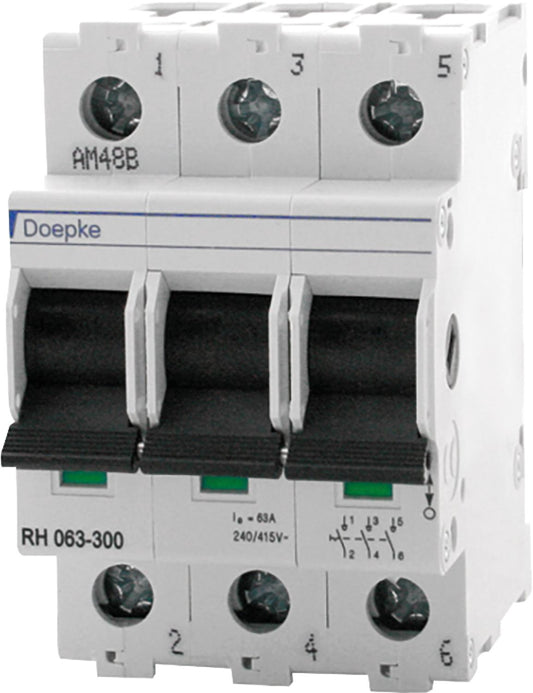Interrupteur de coupure de charge RH 063-300, 63 A, 3 contacts normalement ouverts