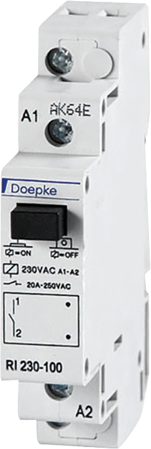 Installation relay Doepke RI 230-100 1-pole, 20A