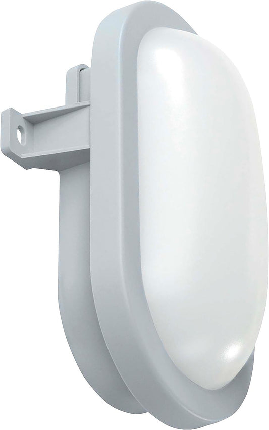 LED oval light 10W 800lm with motion detector, grey