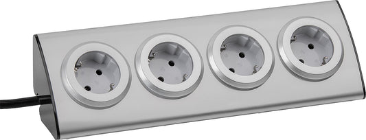 4-way corner socket with child safety lock