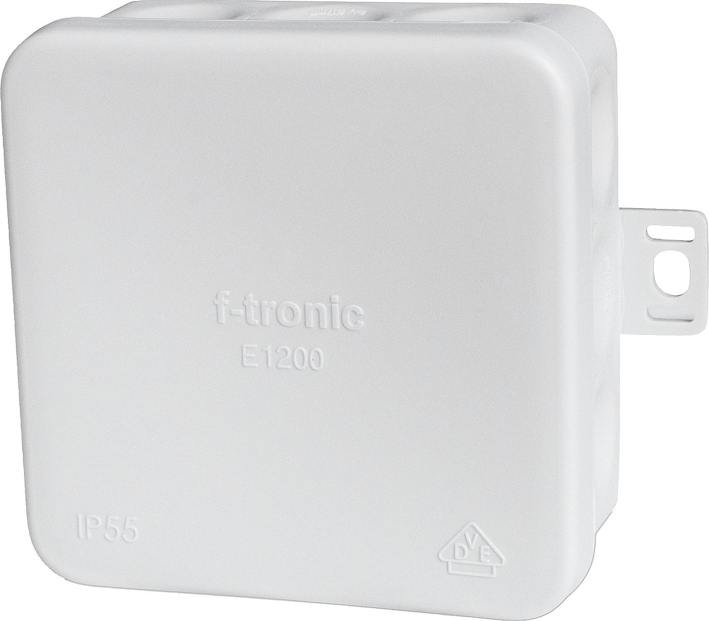 FR junction box F-Tronic IP54 80x80x37mm, grey, halogen-free