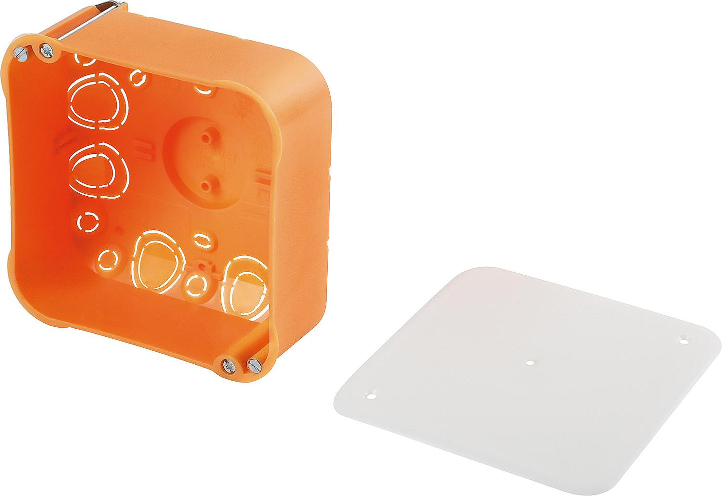 F-Tronic 104x104mm cavity wall junction box, with cover, 1 piece
