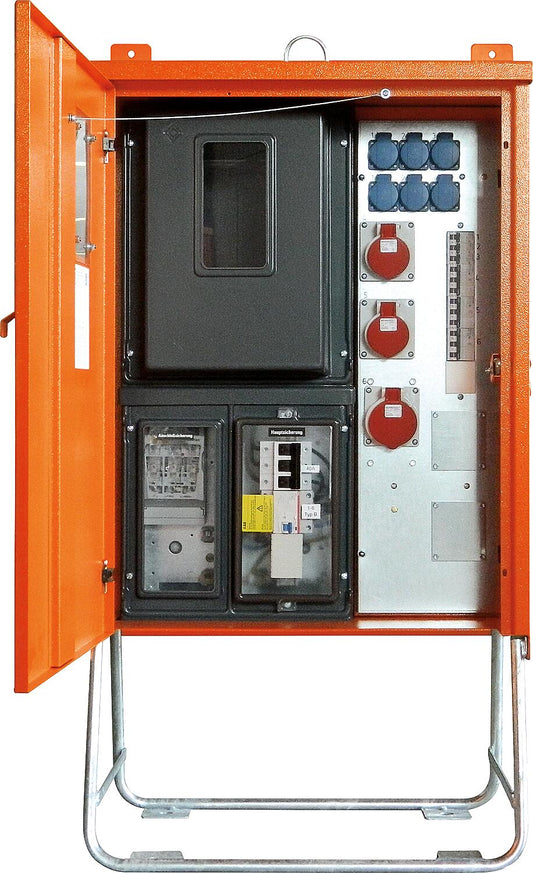 Connection distributor AV40.1/21-6 28kVA, RCD type B, CEE 2x16A, 1x32A, 6x Schuko