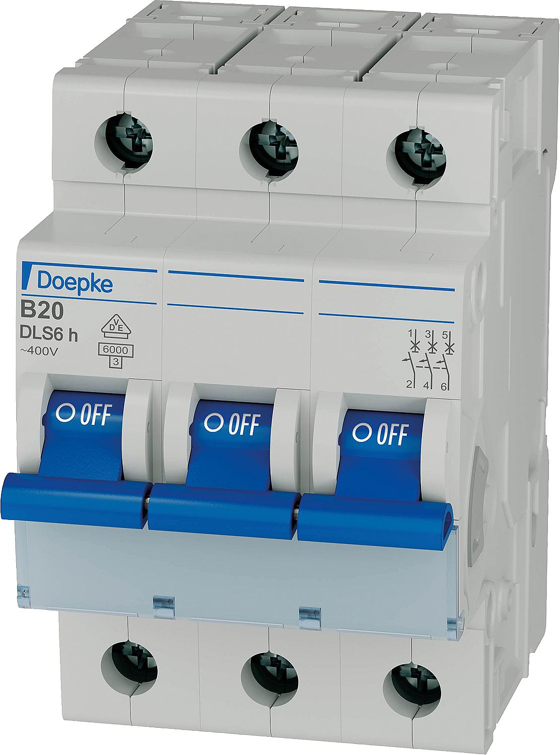 Doepke DLS 6H C25-3 6KA 3-pole miniature circuit breaker
