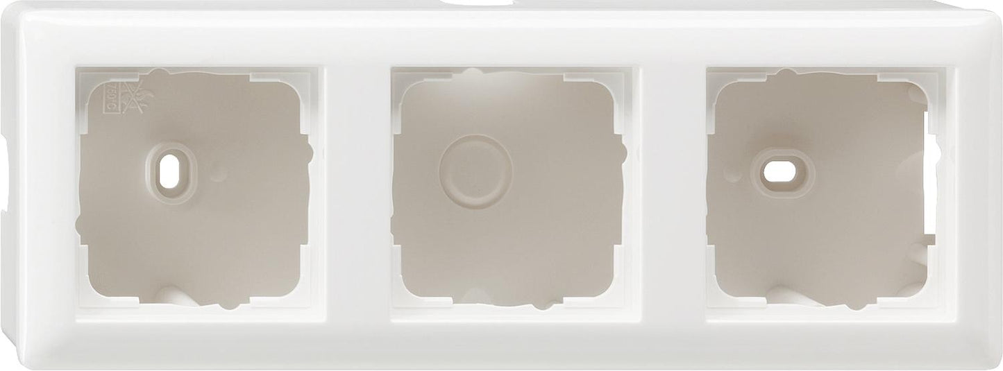 Gira Standard 55 2-gang surface-mounted housing, pure white glossy, IP20, 1 piece