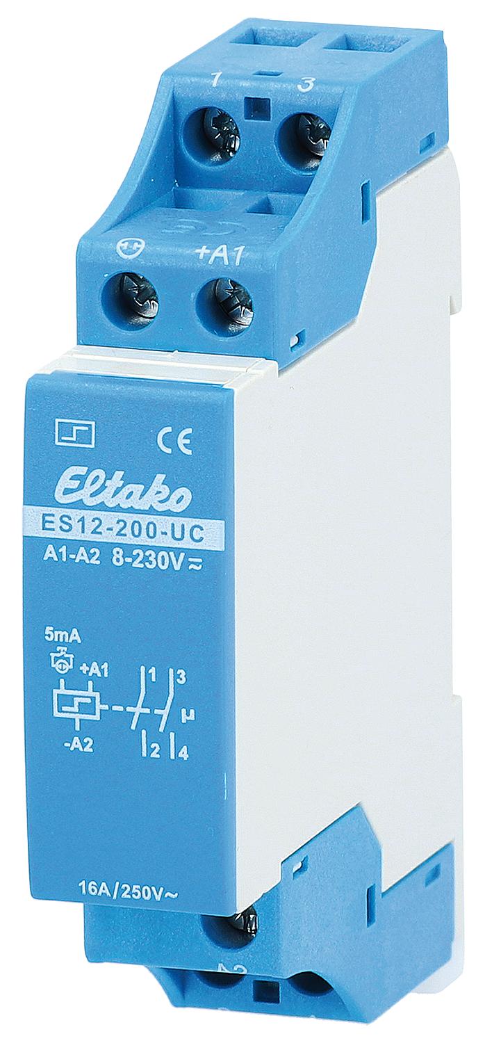 Impulse switch 2-pole potential-free, Eltako, ES12-200-UC