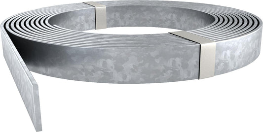 Steel flat conductor for underground use, hot-dip galvanized, length: 30m, width x height: 30 x 3.5 mm