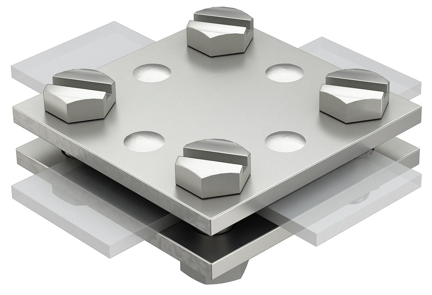Type de connecteur en croix : 250 pour conducteurs ronds et plats Rd = 8-10 mm / FL = 30 mm