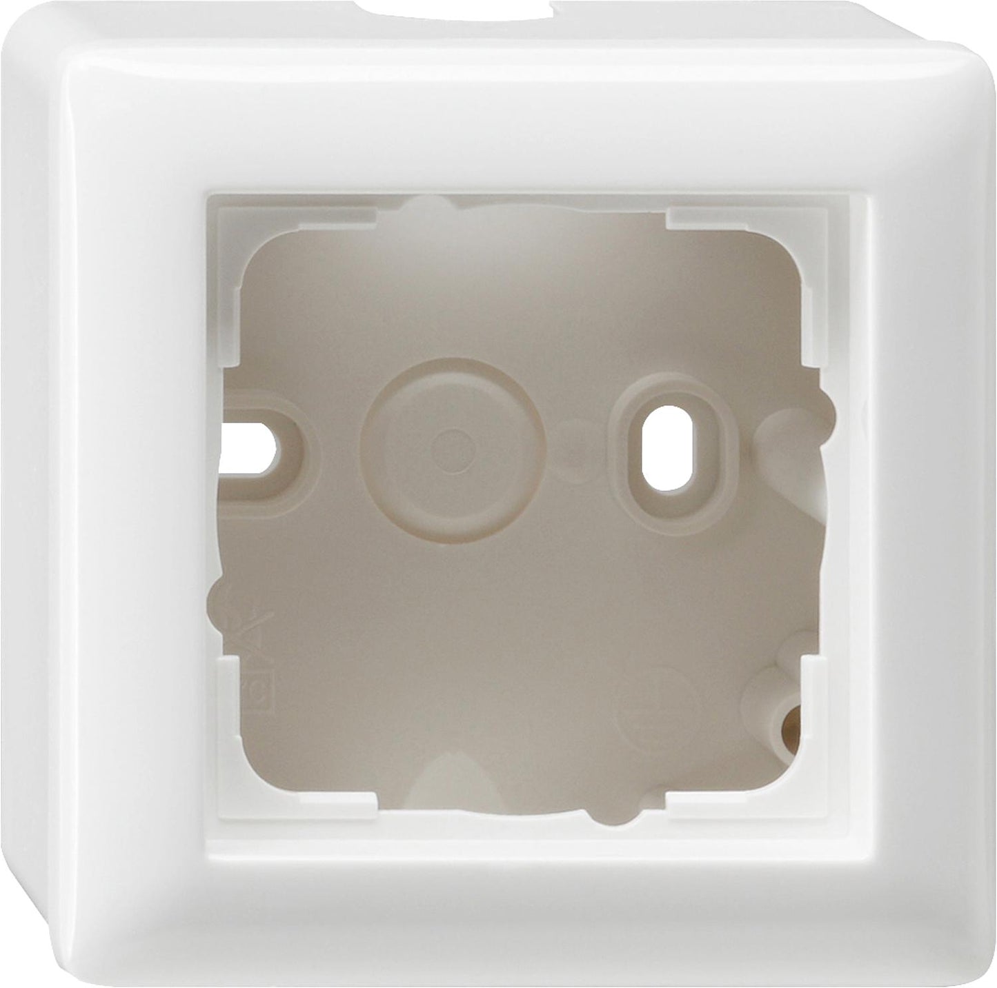 Gira Standard 55 2-gang surface-mounted housing, pure white glossy, IP20, 1 piece