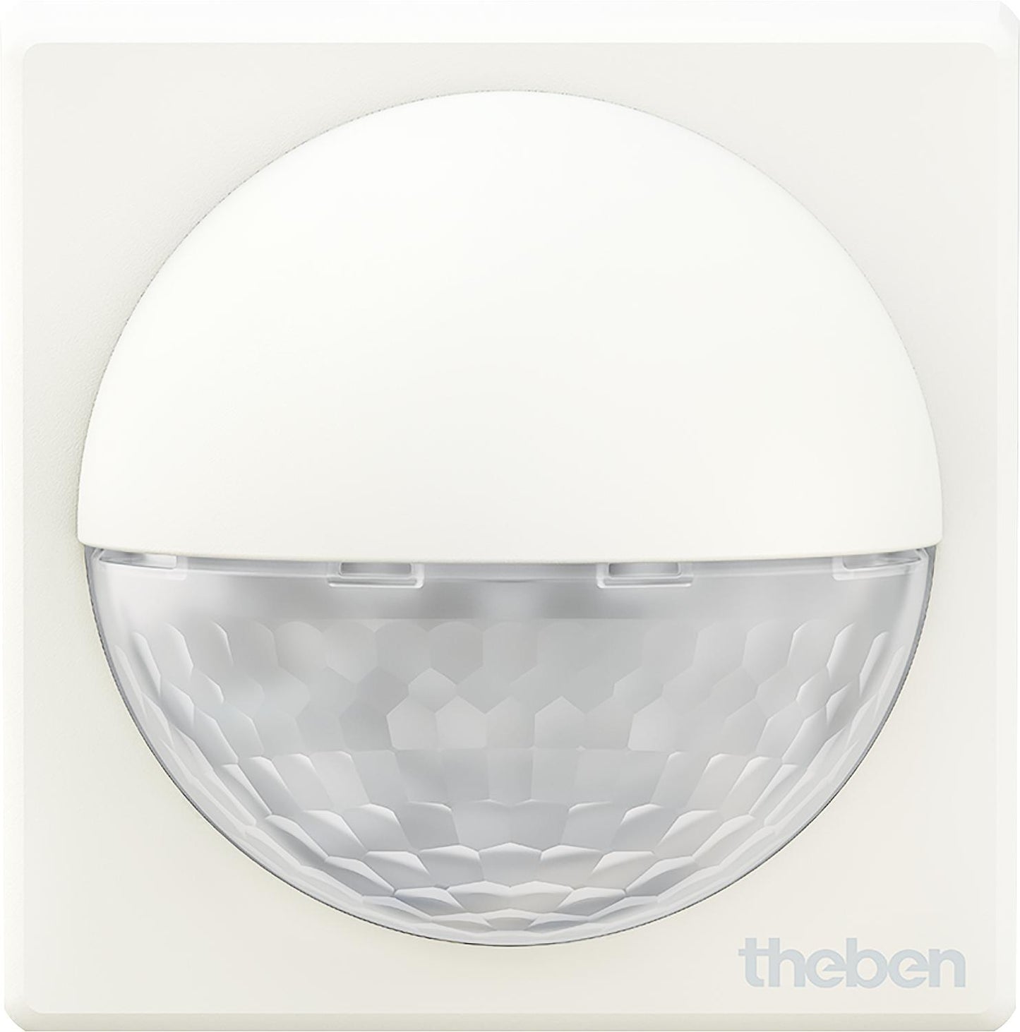Détecteur de mouvement mural Theben Luxa R180 Blanc, montage en surface, angle de vision de 180° (horizontal/frontal), portée de 12/5 m.