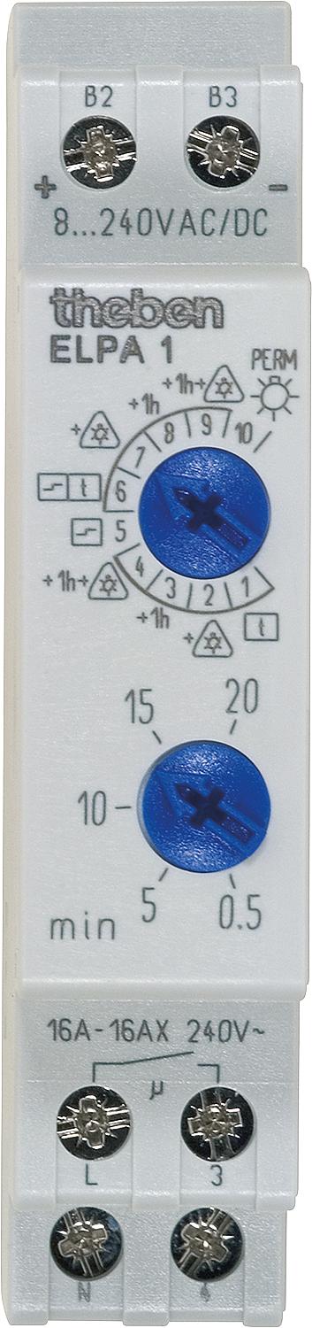 Treppenlicht-Zeitschalter elektronisch, ELPA 1, theben 1 Schliesser, 16A