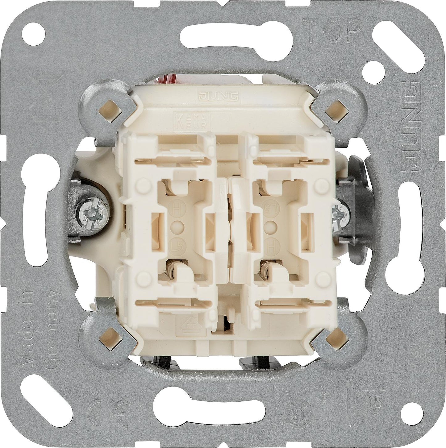 Jung 535U flush-mounted serial push button