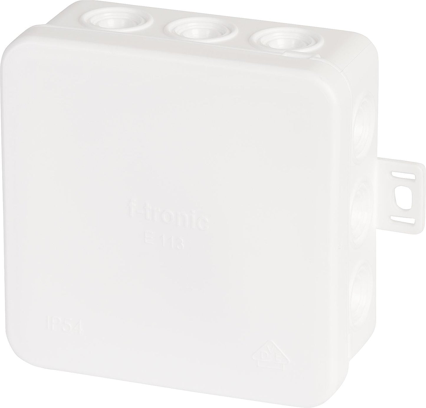 Surface-mounted junction box 85x85x40mm, IP54, white