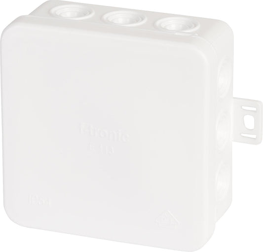 Surface-mounted junction box 85x85x40mm, IP54, white
