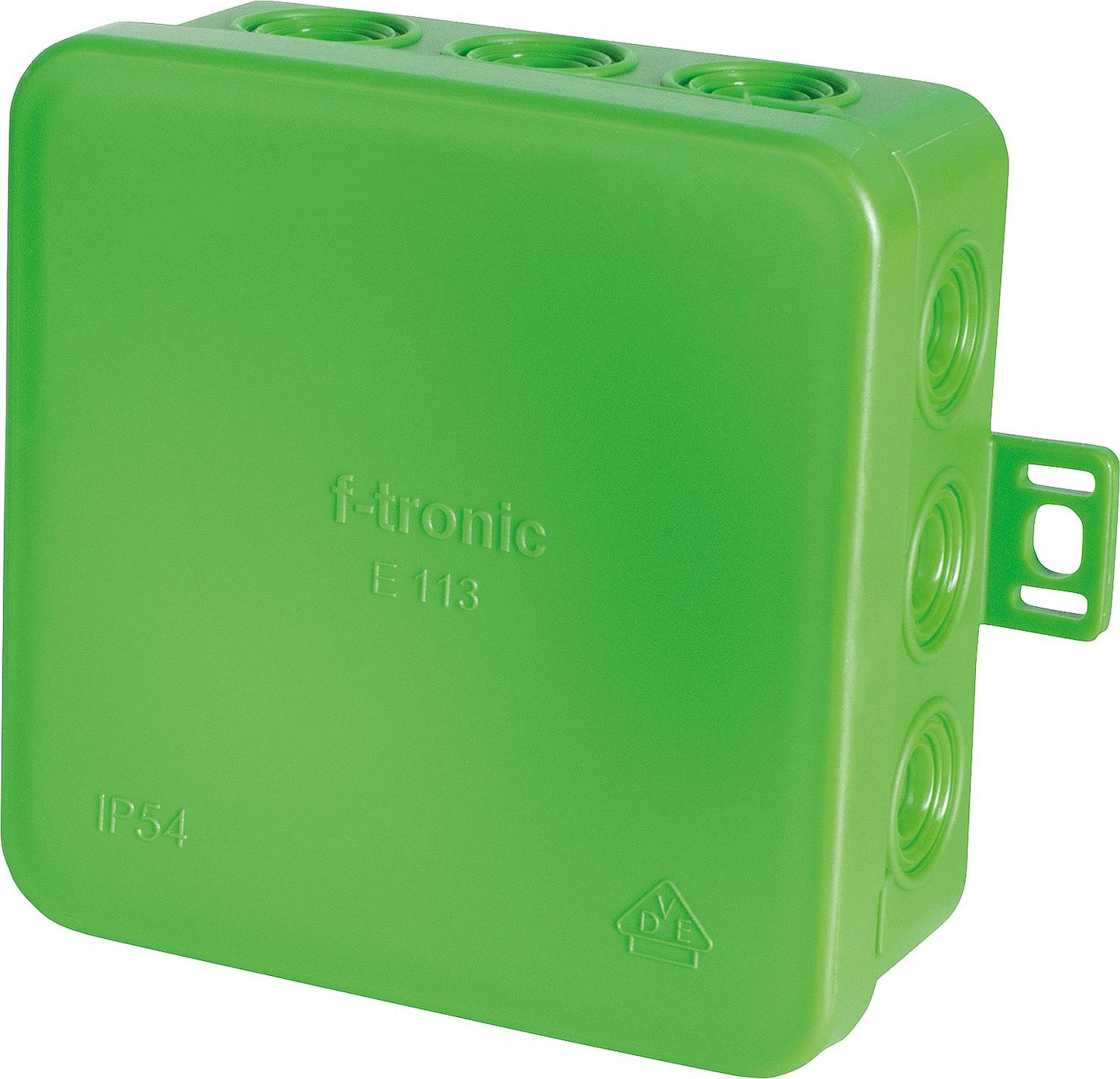 Surface-mounted junction box 85x85x40mm, IP54, white