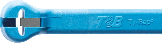 Colliers de serrage en acier Ty-Rap 92 x 2,4 mm, couleur : bleu clair, conditionnement : 100 pièces, détectables