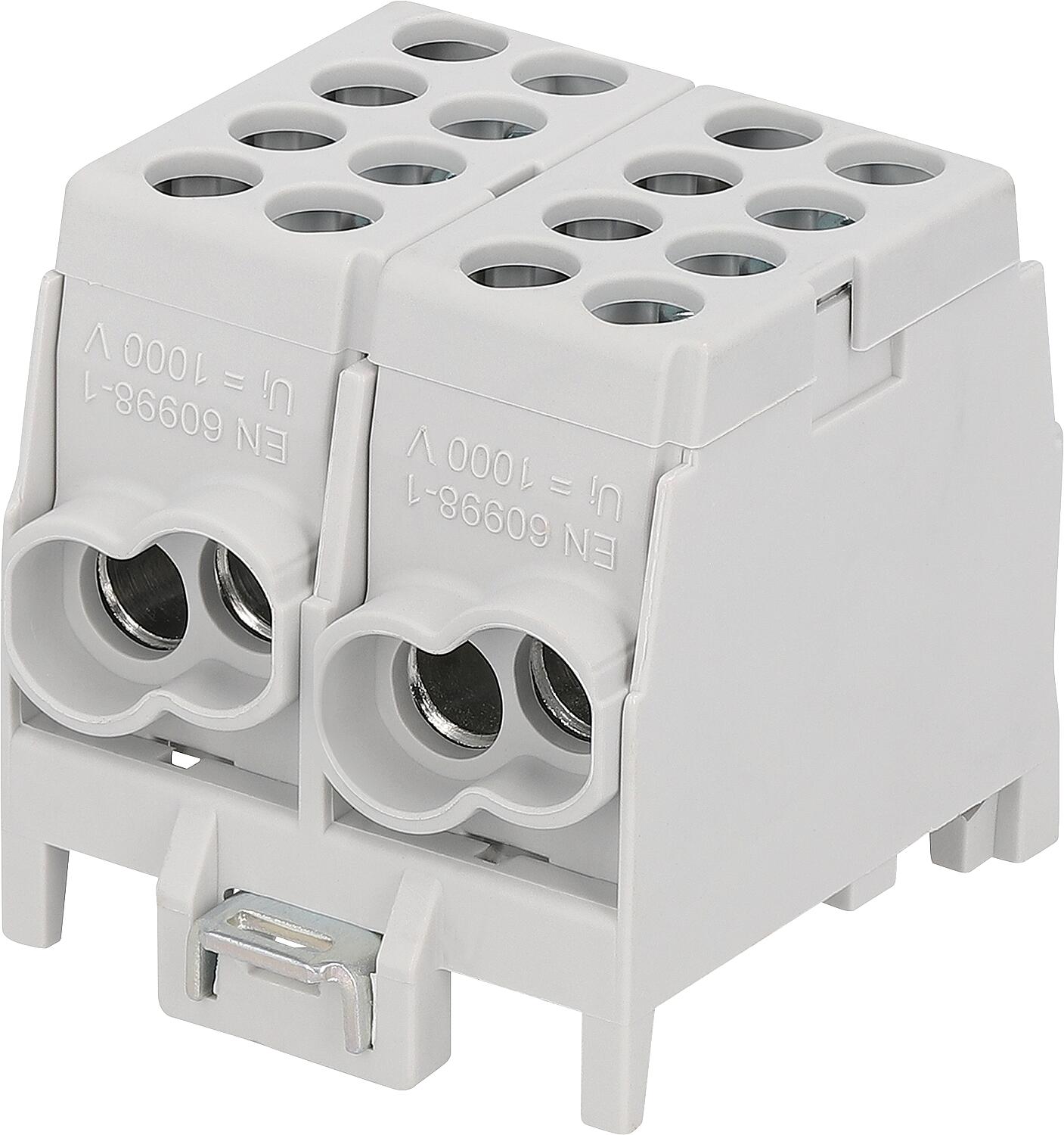 Bornes de dérivation du conducteur principal HLAK 25, 2-5 pôles, 25/25 mm²