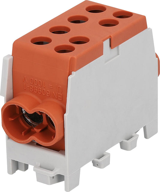 Hauptleitungs-Abzweigklemme Farbe: braun, 1-polig 2x Eing. 35mm²/2x Ausg. 25mm²